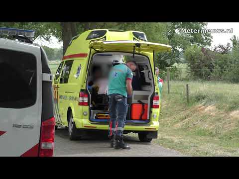 Vrouw met kind op fiets gevallen in Ruinen