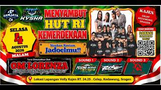 Download lagu 🔴Live OM LORENSA Musik Jadoel || Menyambut HUT RI KE 81 || Kajen 4 Agustus 2026 mp3 Download lagu 🔴Live OM LORENSA Musik Jadoel || Menyambut HUT RI KE 81 || Kajen 4 Agustus 2026 mp3