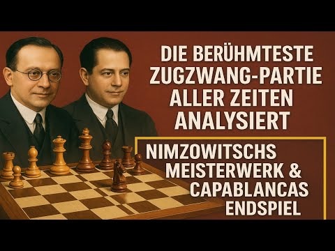 The most famous zugzwang game of all time analyzed, Nimzowitsch's masterpiece, Capablanca's endgame