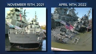 [情報] 退役艦 USS沙利文號於4月14日側傾半沉