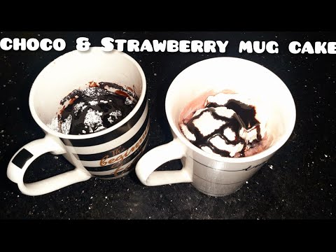 Chocolate and Strawberry Icecream Mug Cake |By Food Cuisine