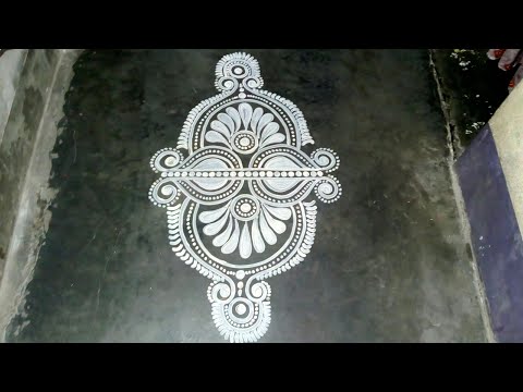 Innovative rangoli design/Indian traditional rangoli design for beginner/Shilpi rangoli art
