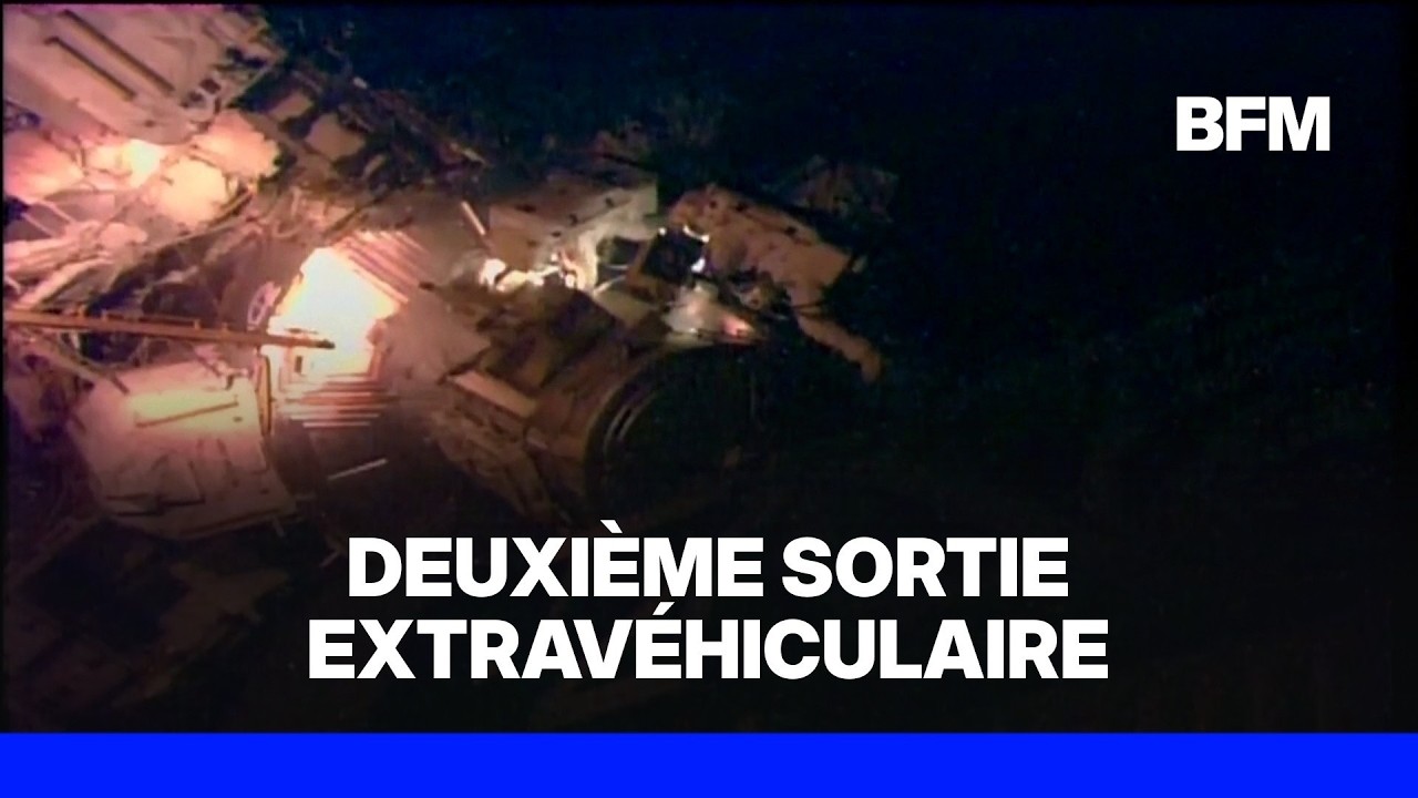Deuxième sortie extravéhiculaire de Sophie Adenot: les deux astronautes ont quitté l'ISS