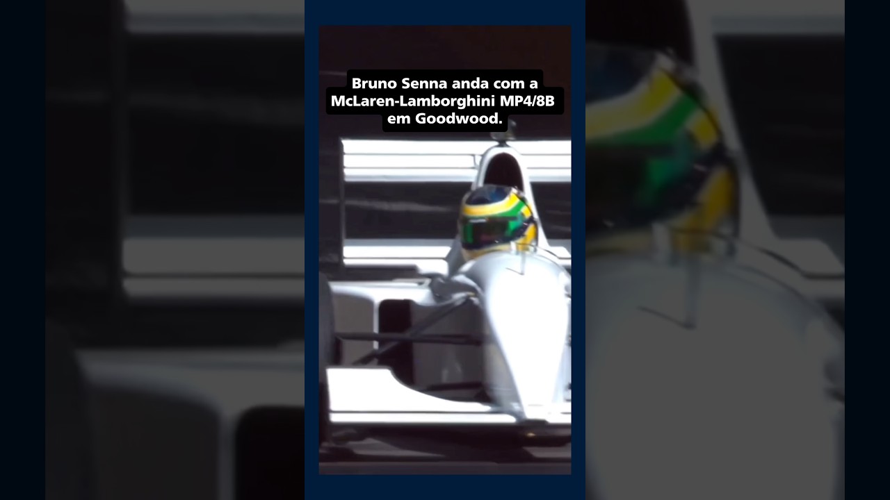 McLaren de Senna na pista - Bruno Senna desfilou com a versão V12 do modelo MP4/8. #f1 #formula1