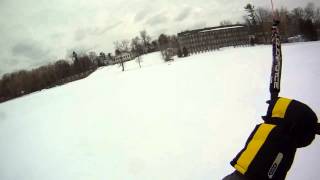 preview picture of video 'Houghton Lake snowkiting'