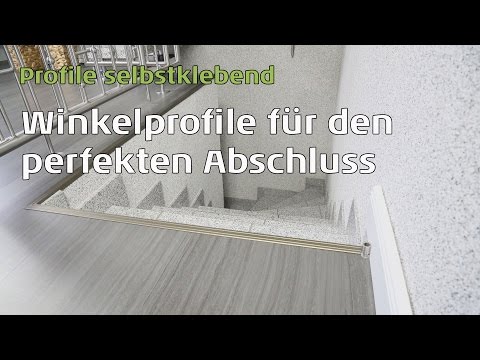 Treppenkanten wie kann ich meinen Boden sauber abdecken? Winkelprofile als perfekten Abschluss.