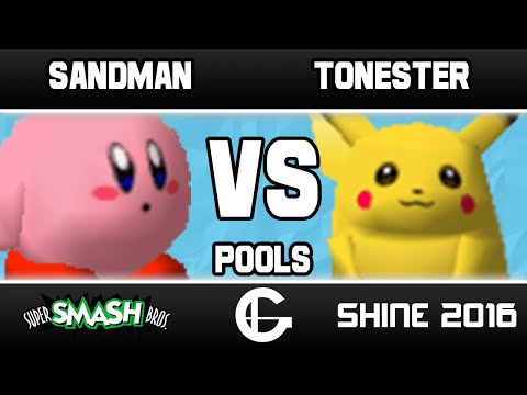 Sandman (Kirby) VS BAY | Tonester (Pikachu) | Shine 2016 | 64 Pools