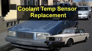 ECT (Engine Coolant Temperature) sensor replacement, Volvo red block, 240, 740, 940, etc. - VOTD