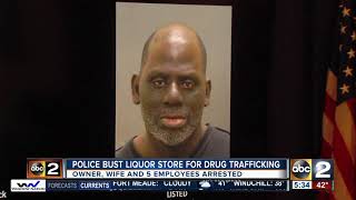 Business owner, wife arrested after officers raid liquor store for drug trafficking