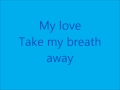 Glee Take My Breath Away with lyrics 