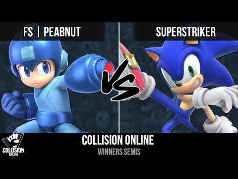 Collision Online - FS  Peabnut (Megaman) Vs. SuperStriker (Sonic) - Winners Semis - Smash Ultimate