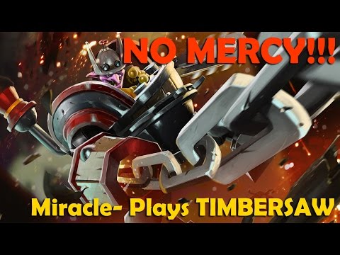 NO MERCY!!! - Miracle Playing Timbersaw - Dota 2 Full Game Highlights - Solo Ranked Match