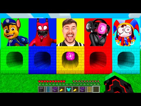 Survival in Round Tunnels - Minecraft Madness!
