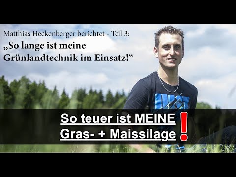 Grasernte 2020 #3 - So lange ist Grünlandtechnik im Einsatz - Kosten für Gras mähen + Gras schwaden