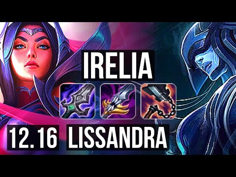 IRELIA vs LISSANDRA (TOP) | Quadra, 8/1/3, Legendary, 300+ games | KR Diamond | 12.16