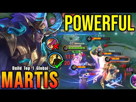 2x MANIAC!! Powerful Offlane Martis Insane 22 Kills!! - Build Top 1 Global Martis ~ MLBB
