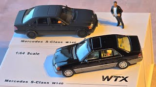 First Look at the WTX Mercedes Benz S Class W140. 1/64 scale Diecast Car model. Best on the market? 