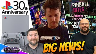 Big Changes at Arcade1Up, 30th Anniversary PlayStation 5 Pro & New Pinball FX/ Pinball M Tables!