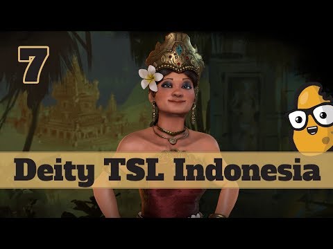 Civ 6 TSL Deity Indonesia 7 Let's Play - Dya Gitarja Tourism Kampungs on the Autumn Patch