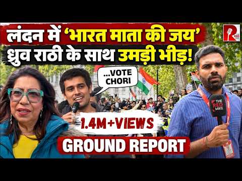 ‘Bharat Mata Ki Jai’ in London! Hundreds Join Dhruv Rathee,Nabnita’s Ground Report