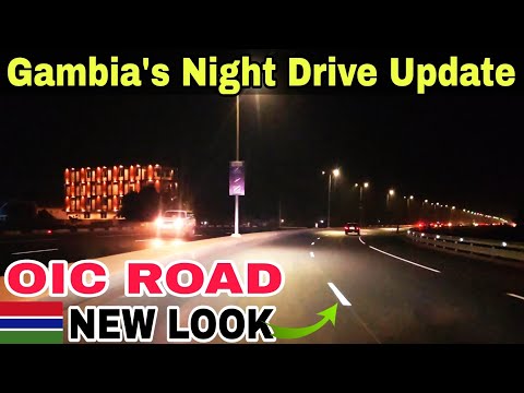 Gambia's Night Drive Through OIC Summit Preparation | The completion of Road lane painting work