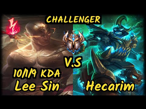 GOG Pride (LEE SIN) vs HECARIM - 10/1/9 KDA JUNGLE CHALLENGER GAMEPLAY - EUW