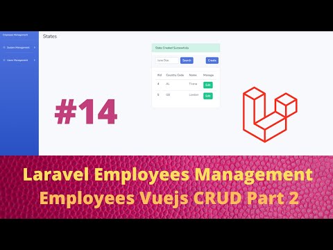 01 Employees Management Application with Laravel and Vuejs