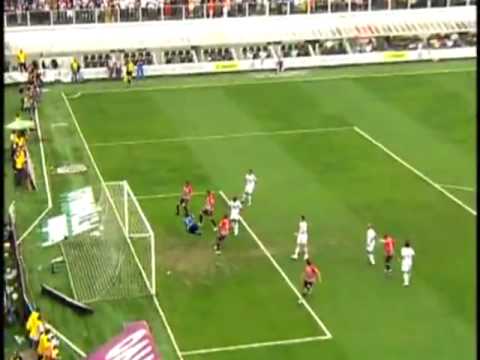 Santos 3 X 4 São Paulo - Brasileirão 09 - 25/10/09 - GOLS