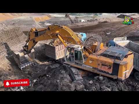 Brutal Power! Liebherr 974 Excavator Loading Mercedes & MAN Dump Trucks