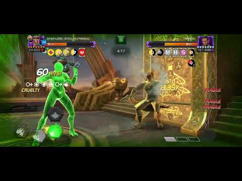MCOC R2 Star Lord Stellar-Forged AQ Map 8 Mordo Boss Takedown 