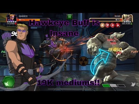 Hawkeye Buff is Insane or Bugged! - 19k Mediums + melts opponent with bleed - MCOC