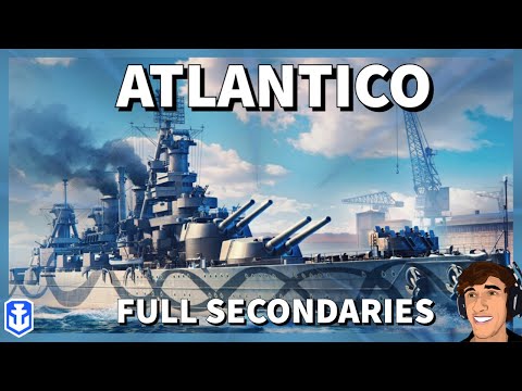 Atlantico, Secondary King of Tier 7? in World of Warships Legends 4K