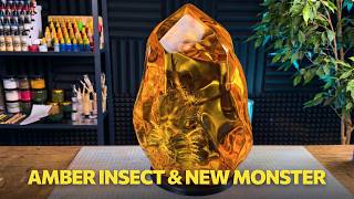 Ascalaphus in Amber Reveal and New Monster Diorama Live