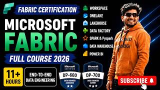 🚀 Microsoft Fabric Full Course 2026 | End-to-End Data Engineering | 11+ Hours