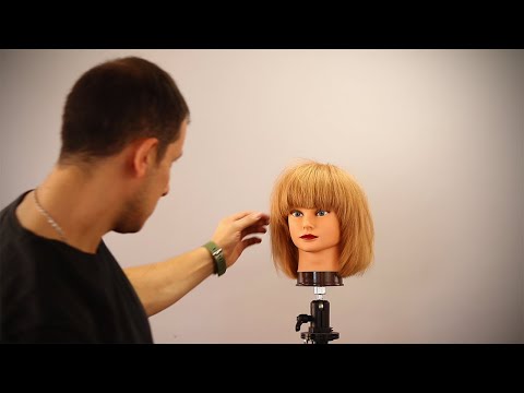 How to cut face frame on bob haircut step by step...