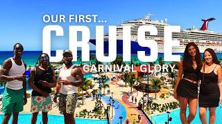 Our FIRST Cruise on Carnival Glory PART 1🚢! Ship Tour, Food, Pools & Celebration Key🌴☀️