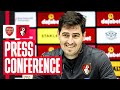 Press conference: Iraola speaks on Arteta's Arsenal and reveals Semenyo will be fit for Gunners trip