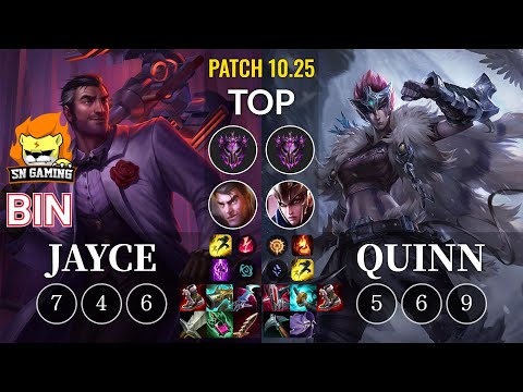 SN Bin Jayce vs Quinn Top - KR Patch 10.25