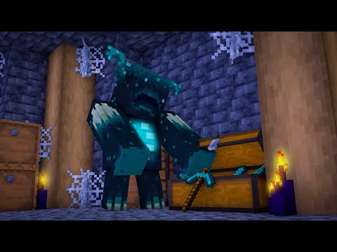 MINECRAFT 1.18 - DISCOVER THE NEW MOB WARDEN TREASURE ROOM AND ITS SECRETS