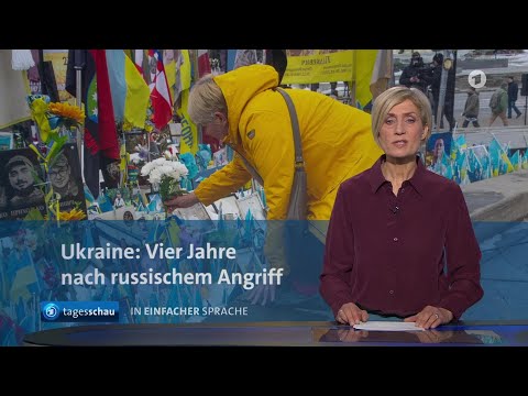 tagesschau in Einfacher Sprache 19:00 Uhr, 24.02.2026