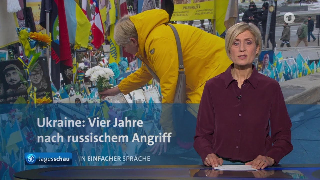 tagesschau in Einfacher Sprache 19:00 Uhr, 24.02.2026