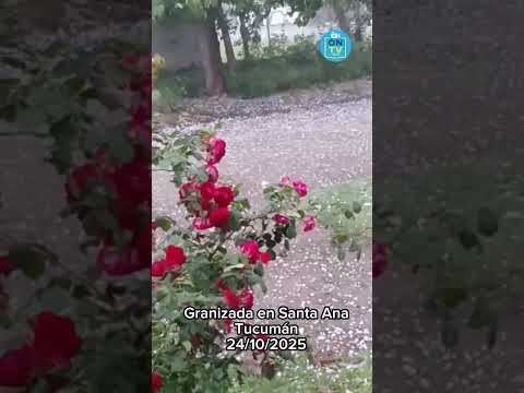 🌧️❄️ Impresionante granizada en Santa Ana, Tucumán 🌨️