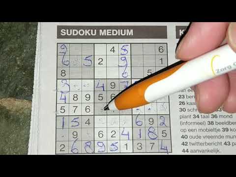 Just figure it out with this Medium Sudoku puzzle. (#324) 11-12-2019