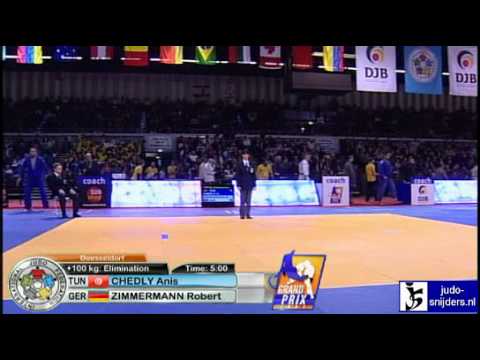 Judo 2010 Grand Prix Dusseldorf: Anis Chedly (TUN) - Robert Zimmerman (GER) [+100kg]