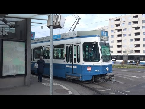 VBZ Linie 4 Umleitung | Depot Hard - Bhf. Altstetten | Tram 2000