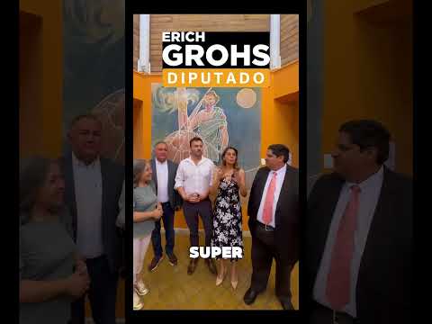 Diputado Grohs ejerciendo su deber en Vicuña