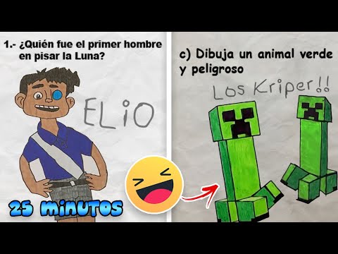 25 MINUTOS de Las Respuestas Mas Graciosas en Exámenes 🤣📝📚
