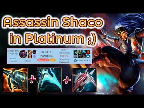 Shaco Jungle smurfing in Platinum - S 11 Ranked [League of Legends] Full Gameplay - Infernal Shaco