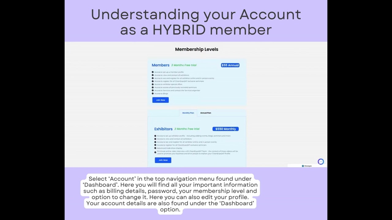 Hybrid - Understanding your Account features.