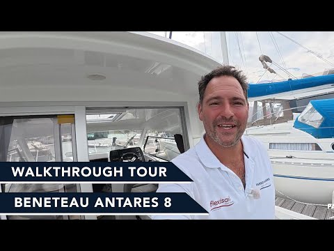 Beneteau Antares 8 Full Walkthrough Tour For Sale or Boat Club Membership - Suzuki Power!